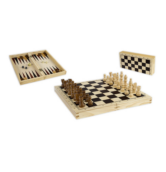 Jeu d'échecs d'échecs et de backgammon