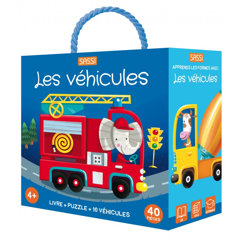 Apprends les formes - Les véhicules-Sassi-Super Châtaigne-Jeux éducatifs : Product type