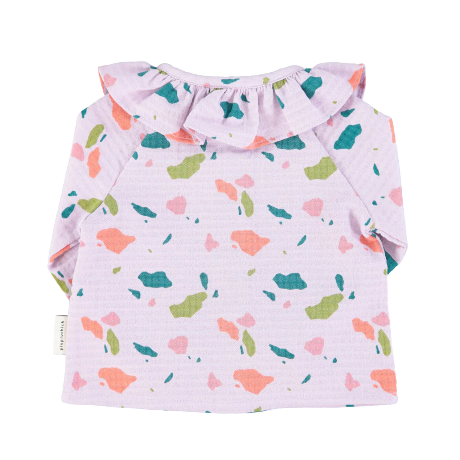 Blouse | Lilas avec formes-Piu Piu Chick-Super Châtaigne-Blouses & Chemises : Product type