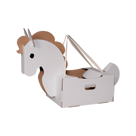 Cheval en carton | A décorer-Mister Tody-Super Châtaigne-Imagination : Product type