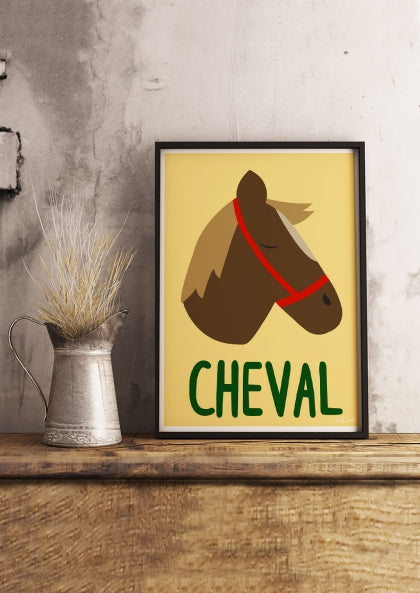 Cheval - Wolfnoodle-Sergent Paper-Super Châtaigne-affiche : Product type