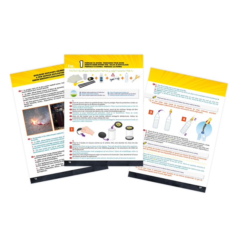 Chimie explosive | 15 expériences-Buki-Super Châtaigne-Jeux éducatifs : Product type