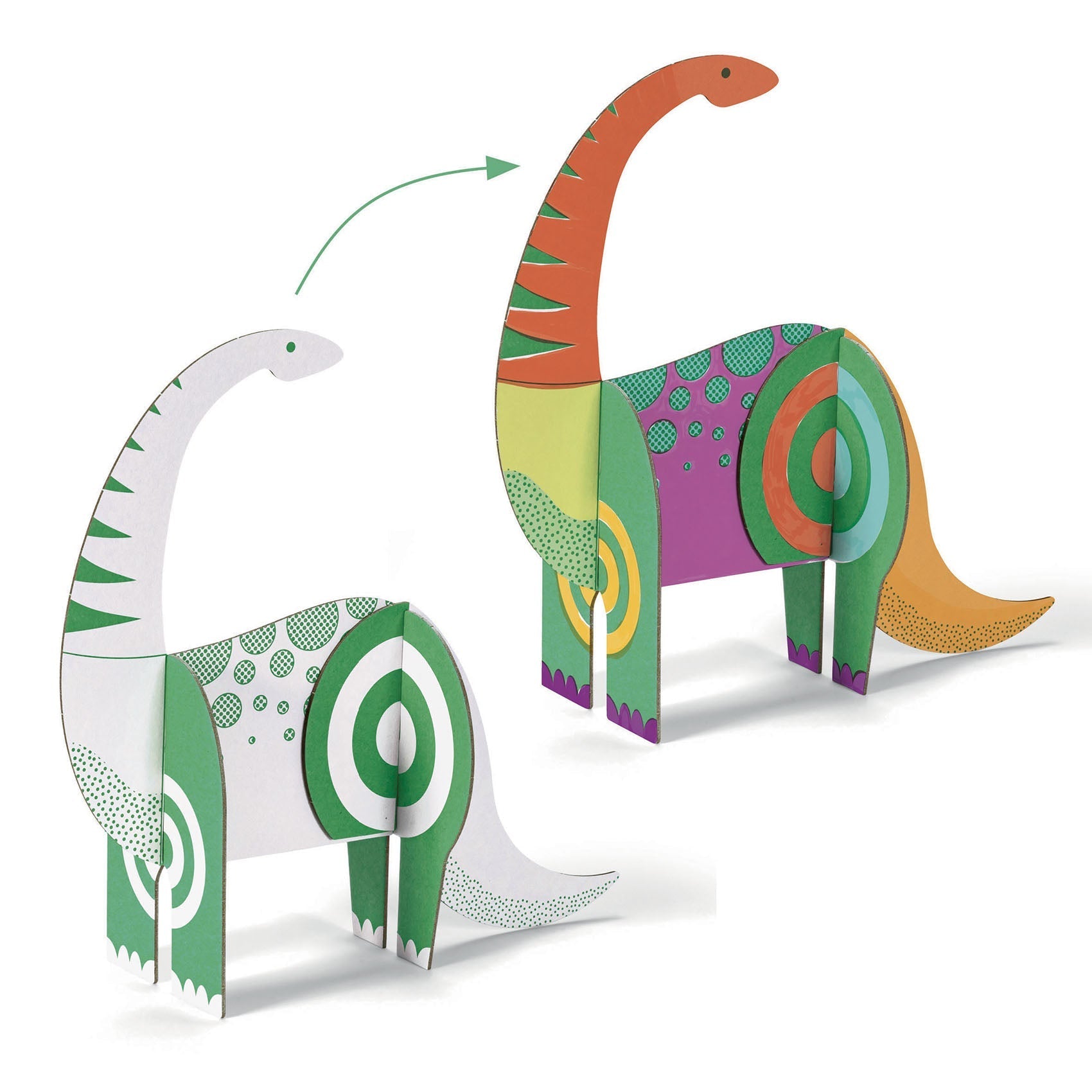 Colorie Assemble Joue | Dinosaures-Djeco-Super Châtaigne-Création & Fabrication : Product type