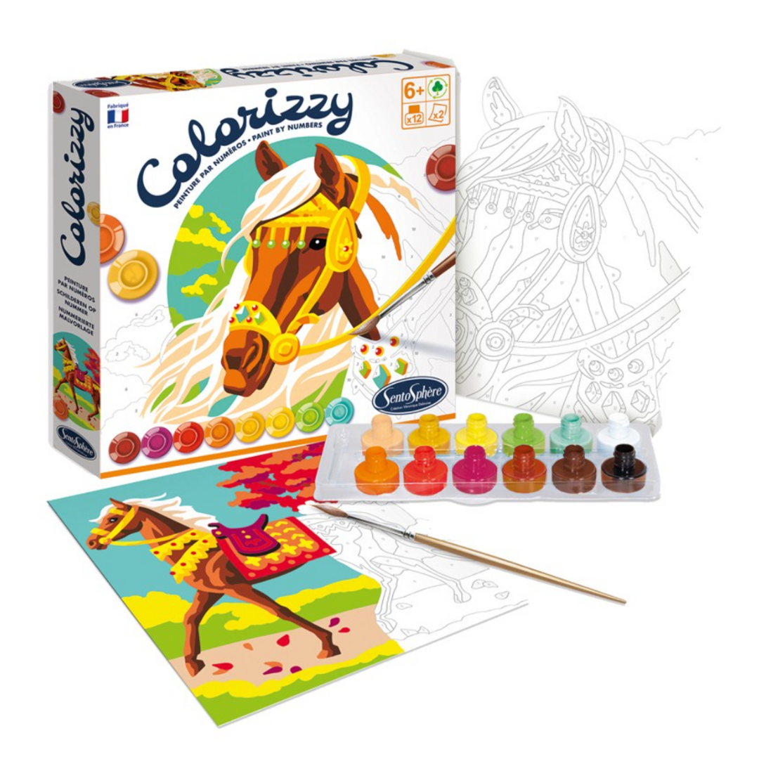 Colorizzy | Chevaux-Sentosphère-Super Châtaigne-Collages & Coloriages : Product type