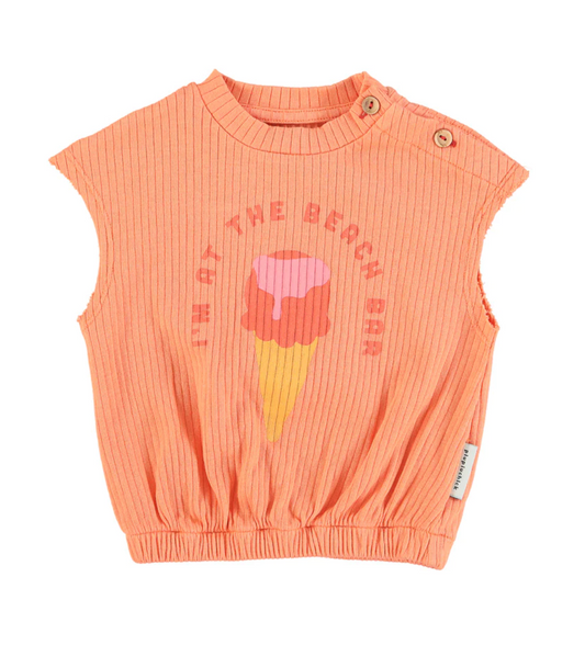 Débardeur | Orange glace-Piu Piu Chick-Super Châtaigne-outlet : Product type