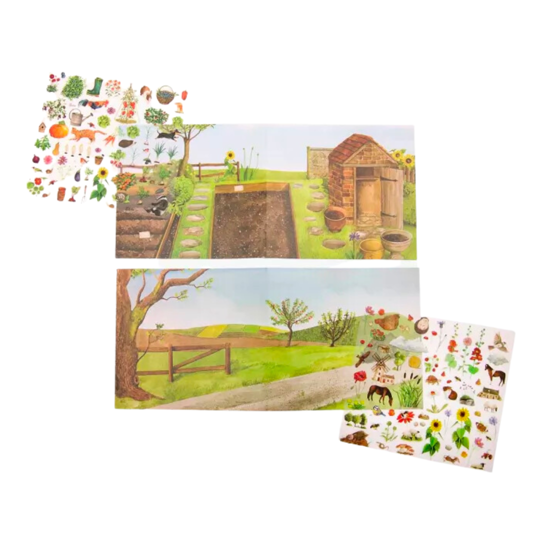 Décalcomanies | Le jardinier-Moulin Roty-Super Châtaigne-Collages & Coloriages : Product type