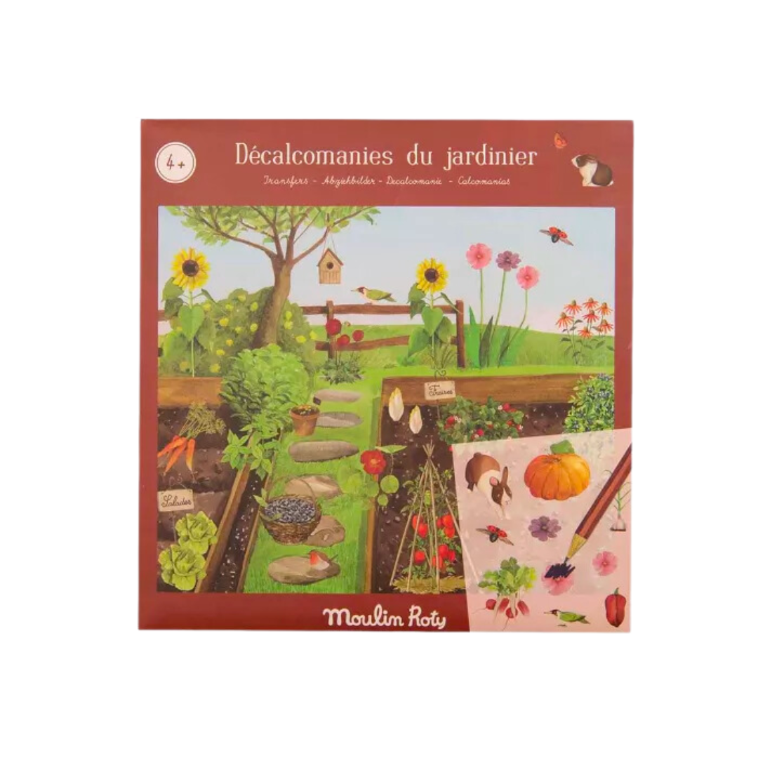 Décalcomanies | Le jardinier-Moulin Roty-Super Châtaigne-Collages & Coloriages : Product type