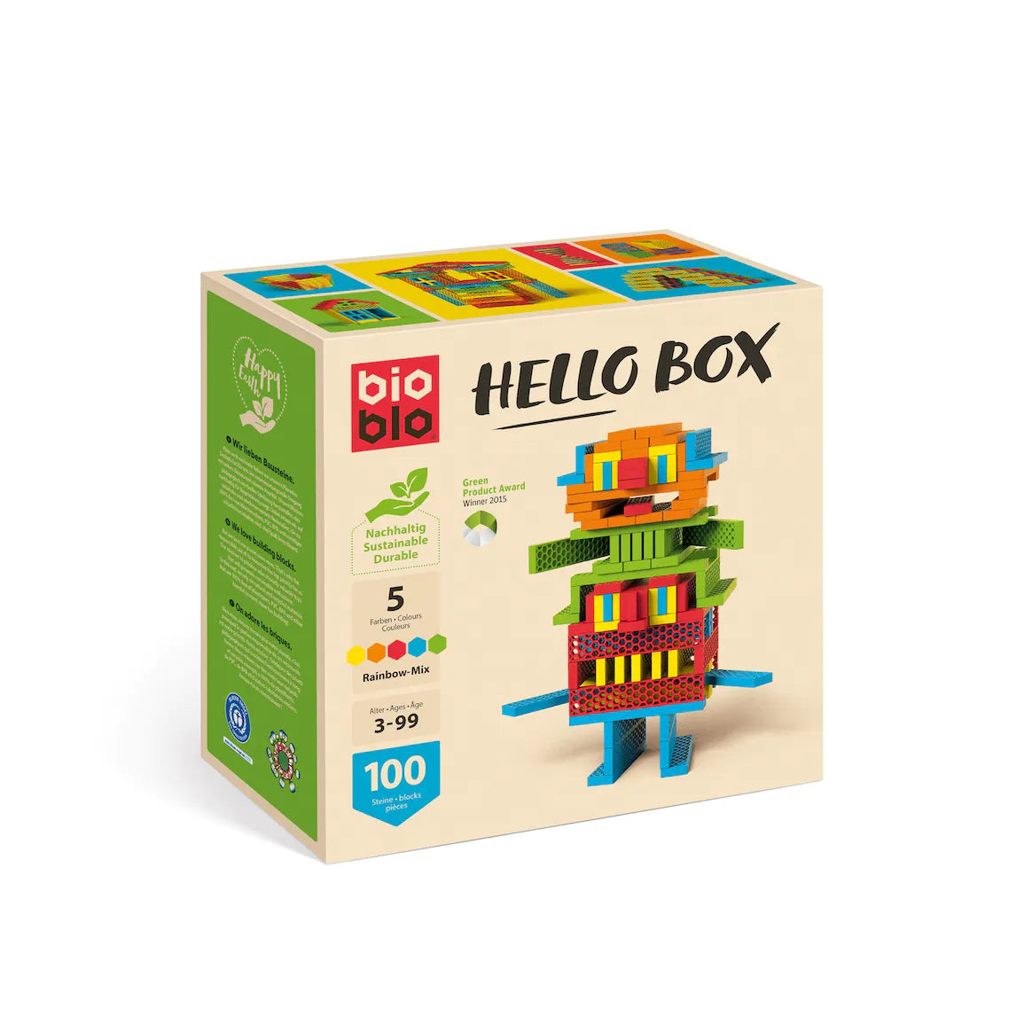 Hello Box | 100 briques-Bioblo-Super Châtaigne-Puzzle : Product type