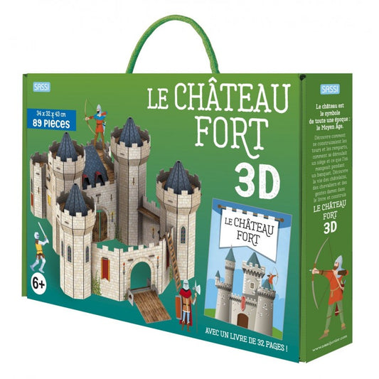 Le château fort 3D-Sassi-Super Châtaigne-Jeux éducatifs : Product type