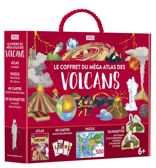 Le coffret du mega atlas des animaux-Sassi-Super Châtaigne-Jeux éducatifs : Product type