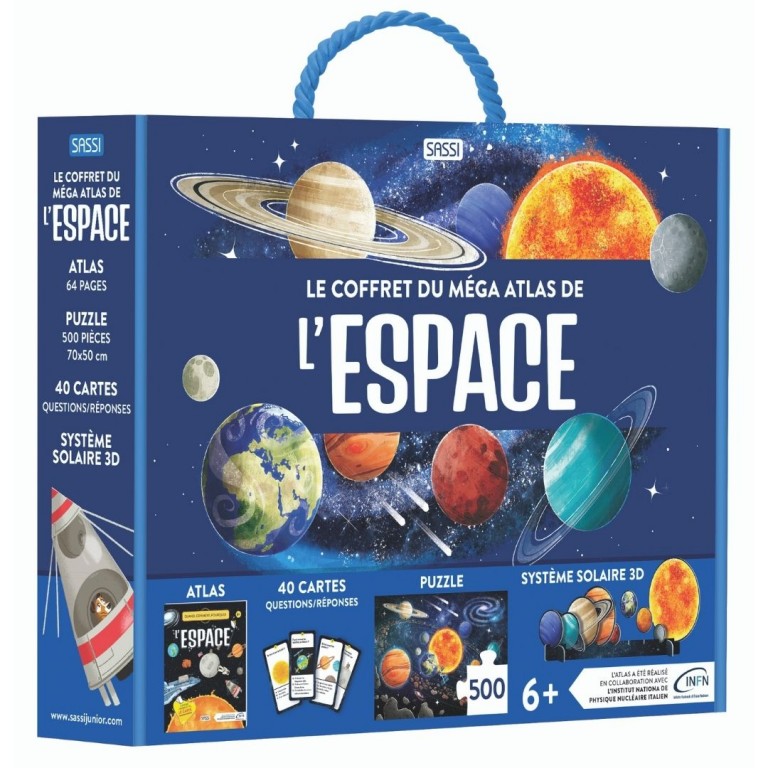 Le coffret méga atlas de l'Espace-Sassi-Super Châtaigne-Jeux éducatifs : Product type