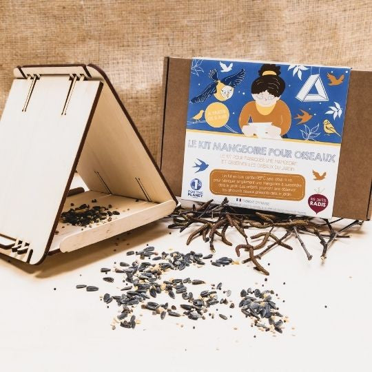 Le kit mangeoire pour oiseaux-Les Petits Radis-Super Châtaigne-Cuisine et Jardinage : Product type