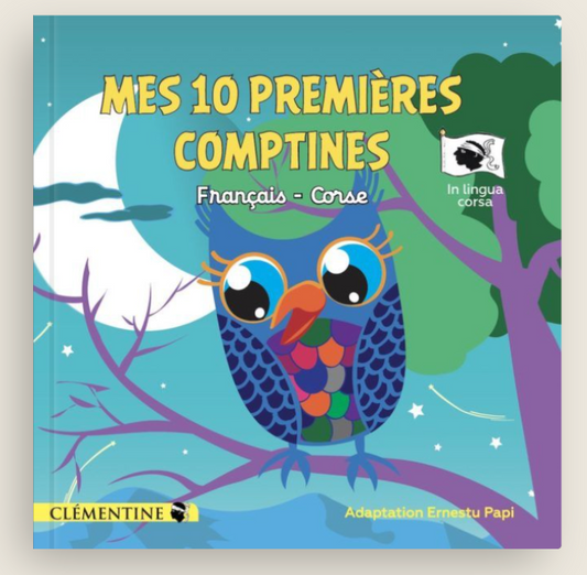Livre bilingue - Mes 10 premières comptines Tome 1-Éditions Clémentine-Super Châtaigne-Livres & Cie : Product type