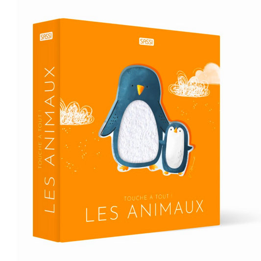 Livre touche à tout | Les animaux-sassi-Super Châtaigne-Livres & Cie : Product type