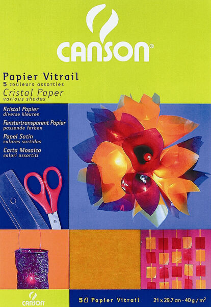 Papier vitrail-Canson-Super Châtaigne-Matériel : Product type