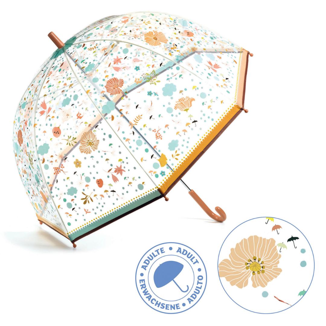 Parapluie | Petites fleurs-Djeco-Super Châtaigne-Accessoires : Product type