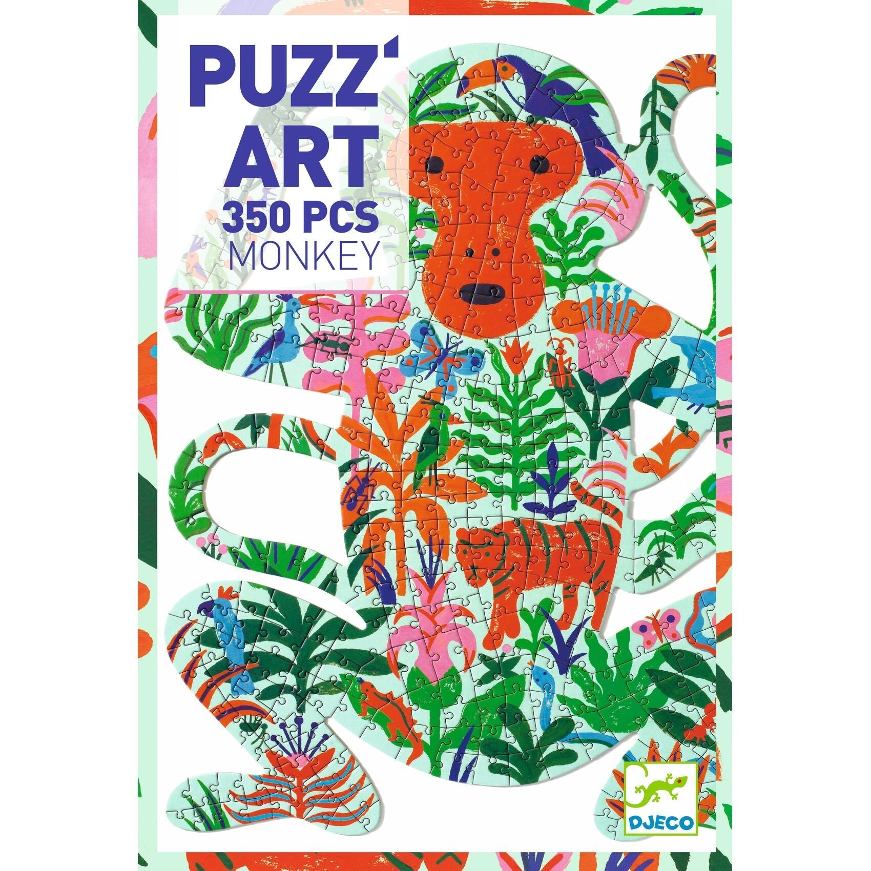 Puzz'Art Monkey 350 pièces-Djeco-Super Châtaigne-Puzzle : Product type