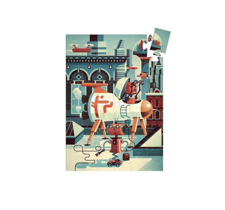 Puzzle 36 pièces - Bob le robot-Djeco-Super Châtaigne-Puzzle : Product type