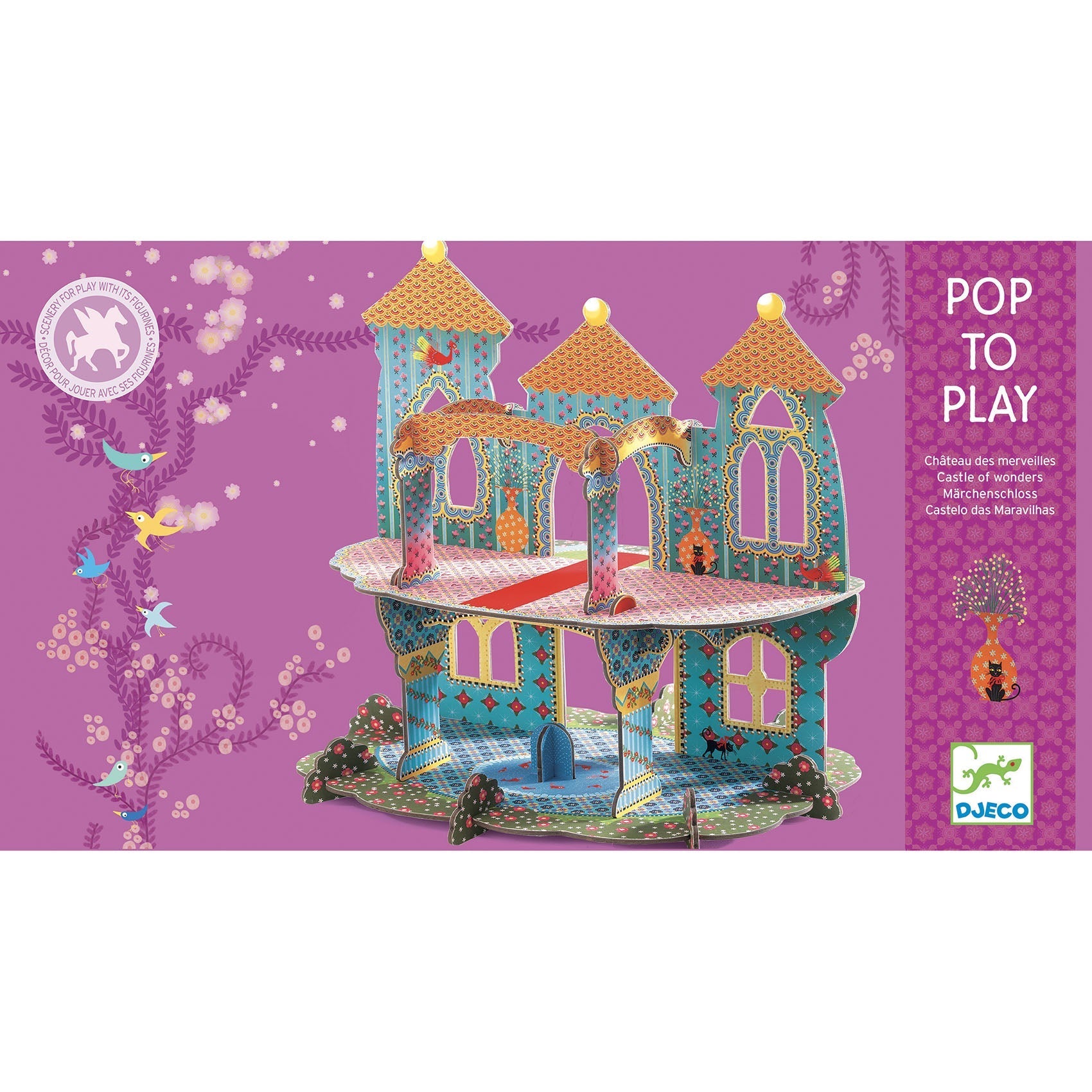 Puzzle Château des merveilles 3D-Djeco-Super Châtaigne-Puzzle : Product type