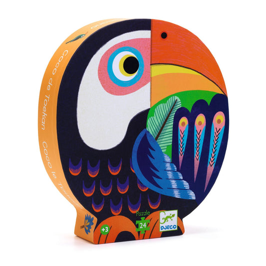 Puzzle - Coco le Toucan-Djeco-Super Châtaigne-Puzzle : Product type