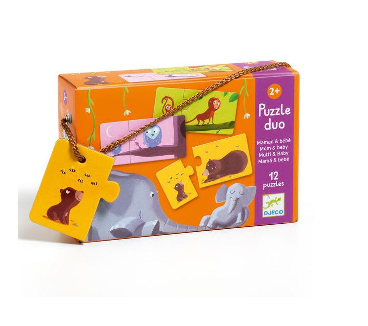 Puzzle duo - Maman et bébé-Djeco-Super Châtaigne-Puzzle : Product type
