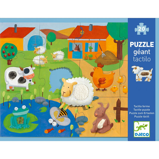 Puzzle géant | Tactiloferme-Djeco-Super Châtaigne-Puzzle : Product type