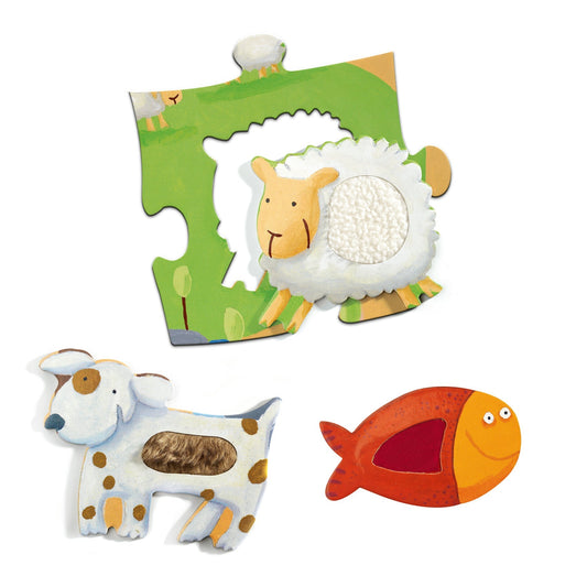 Puzzle géant | Tactiloferme-Djeco-Super Châtaigne-Puzzle : Product type