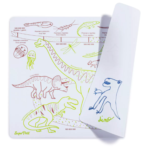 Set en silicone réversible | L'ère des dinosaures-Super Petit-Super Châtaigne-Collages & Coloriages : Product type