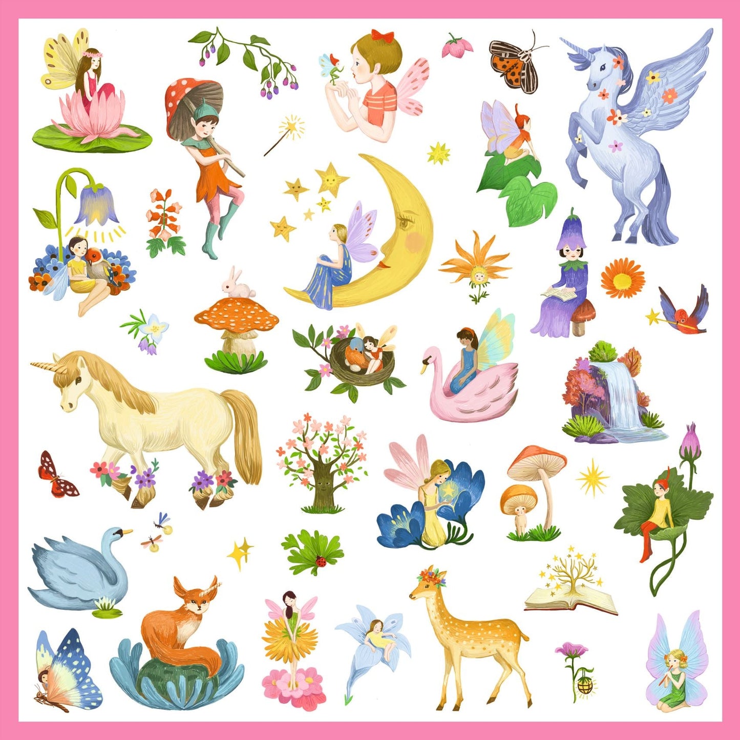 Stickers | Fantasy-Djeco-Super Châtaigne-Collages & Coloriages : Product type