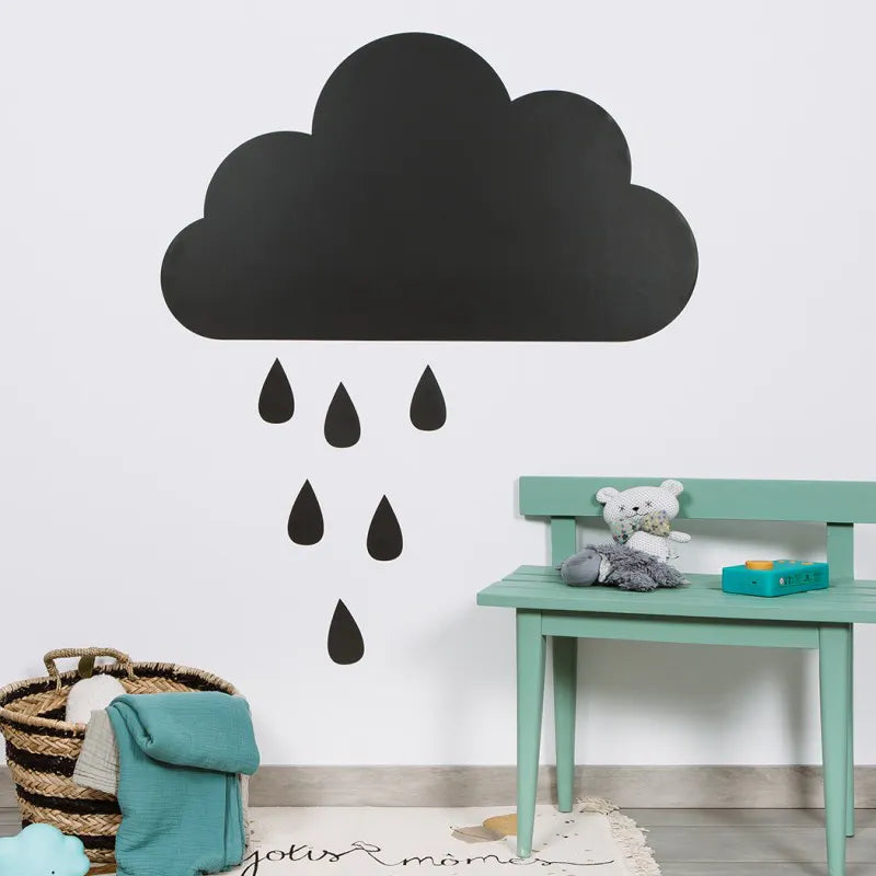 Tableau magnétique - Nuage et gouttes de pluie-Ferflex-Super Châtaigne-Jeux éducatifs : Product type