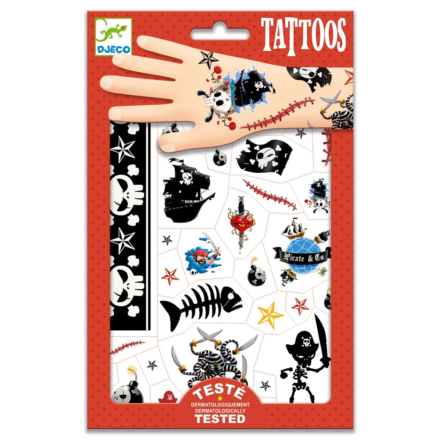 Tattoos | Pirates-Djeco-Super Châtaigne-Imagination : Product type