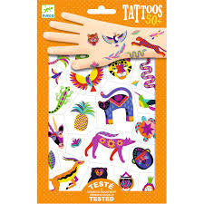 Tattoos | Wild beauty-Djeco-Super Châtaigne-Imagination : Product type