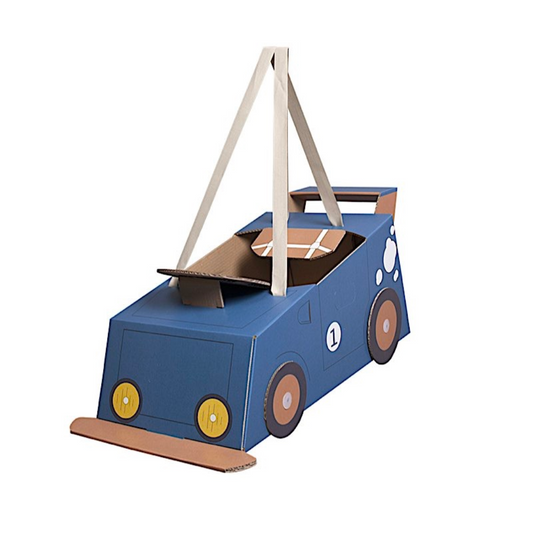 Voiture en carton | Bleue-Mister Tody-Super Châtaigne-Imagination : Product type